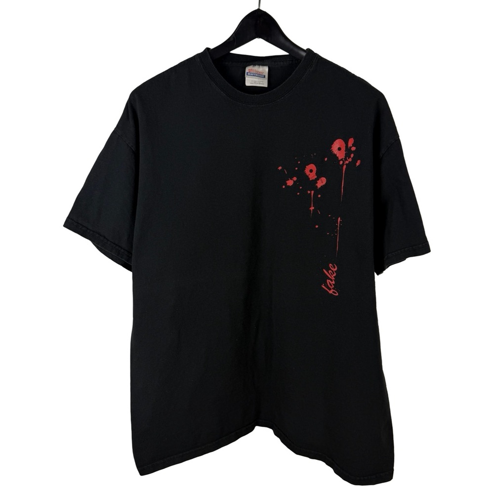 Vintage 2000s Less Than Jake Grunge Punk Rock Band Blood Shirt Size XL